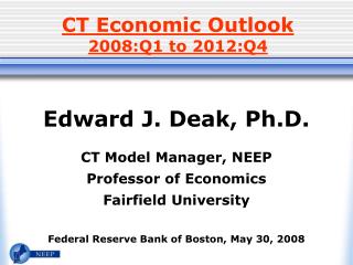 CT Economic Outlook 2008:Q1 to 2012:Q4