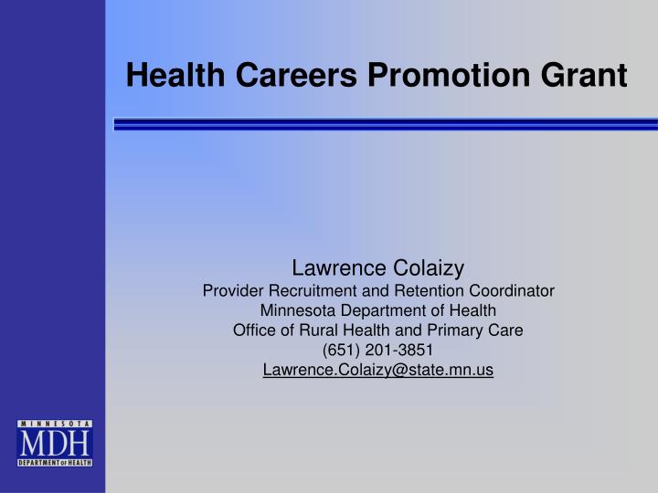 health careers promotion grant