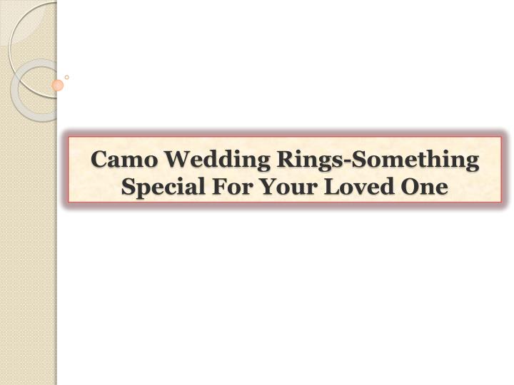 camo wedding rings something special for your loved one