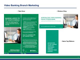 Video Banking Branch Marketing