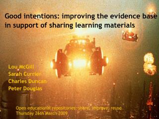 Good intentions: improving the evidence base in support of sharing learning materials