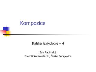 kompozice