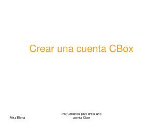 crear una cuenta cbox