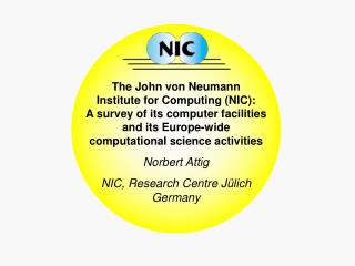 John von Neumann Institute for Computing