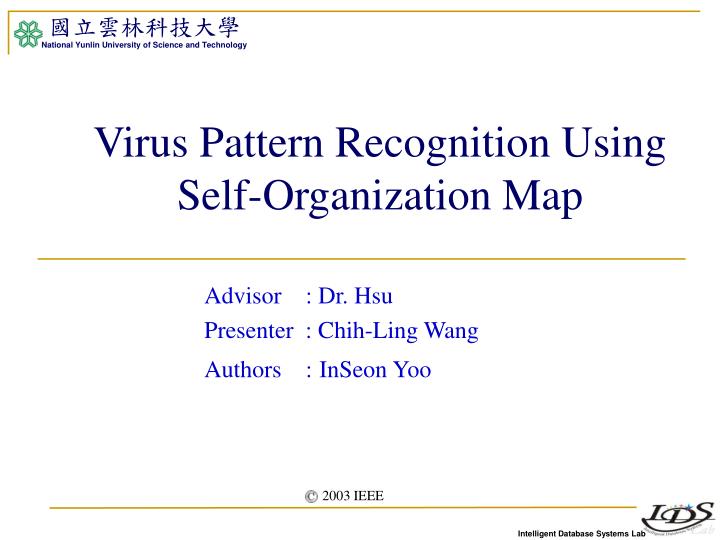 virus pattern recognition using self organization map