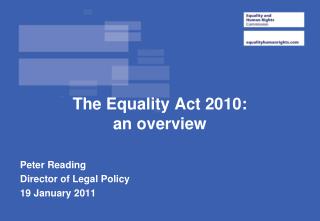 The Equality Act 2010: an overview