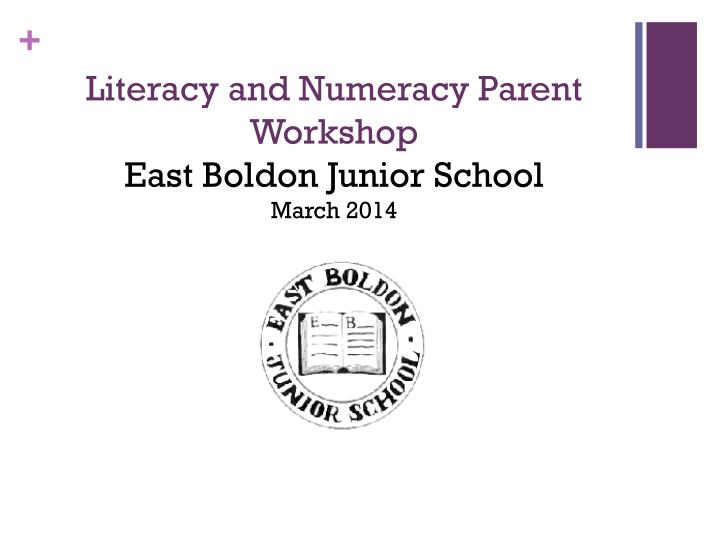 literacy and numeracy parent workshop east boldon junior school march 2014