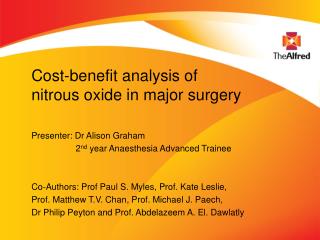 Cost-benefit analysis of nitrous oxide in major surgery