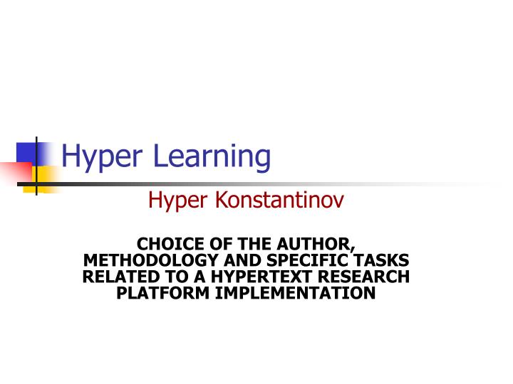 hyper learning