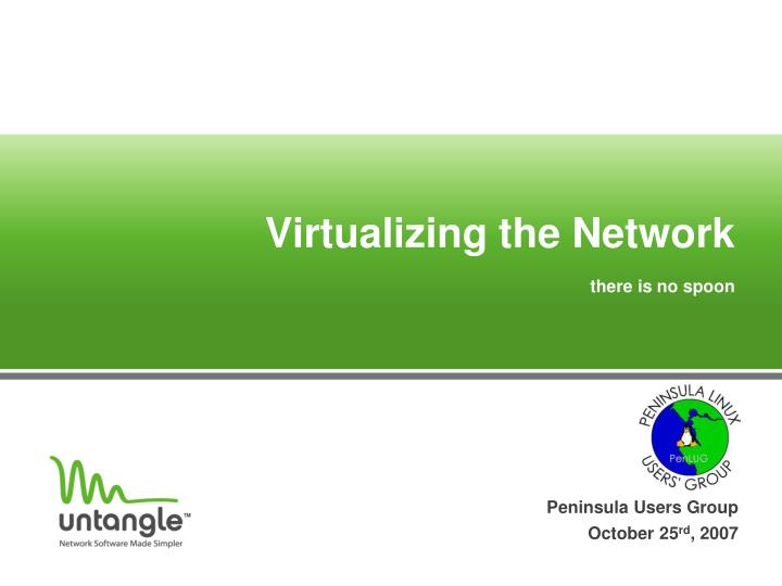 virtualizing the network