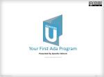 Your First Ada Program - slide 1