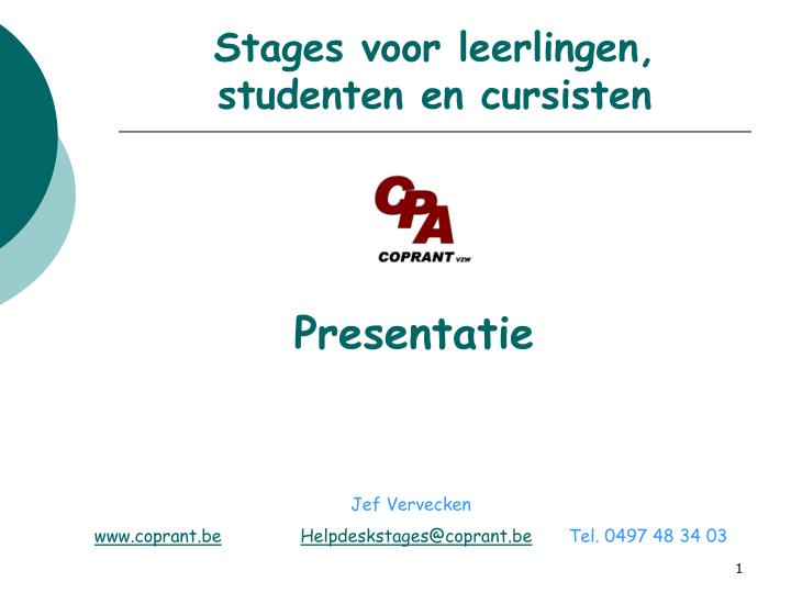 stages voor leerlingen studenten en cursisten