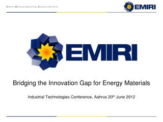 Bridging the Innovation Gap for Energy Materials