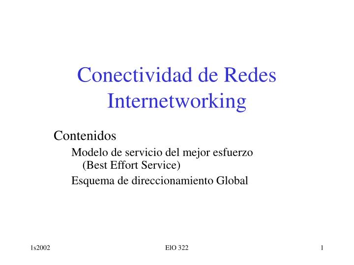 conectividad de redes internetworking
