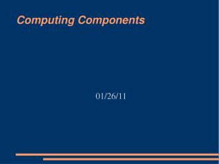 Computing Components