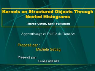 kernels on structured objects through nested histograms marco cuturi kenji fukumizu