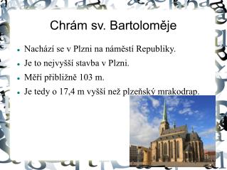 chr m sv bartolom je