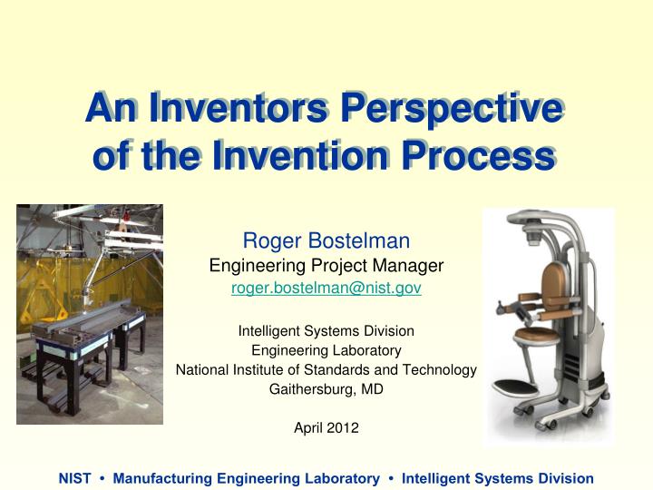 an inventors perspective of the invention process