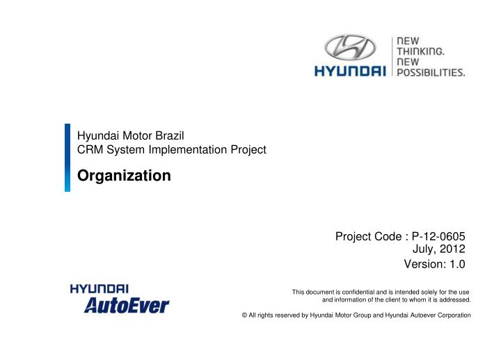 hyundai motor brazil crm system implementation project