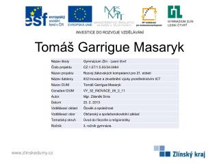 tom garrigue masaryk