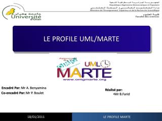 LE PROFILE UML/MARTE