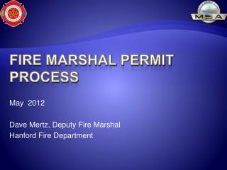Fire Marshal Permit Process