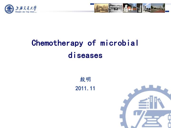 chemotherapy of microbial diseases