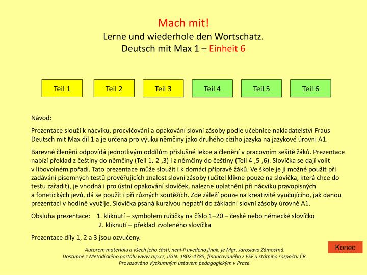 mach mit lerne und wiederhole den wortschatz deutsch mit max 1 einheit 6
