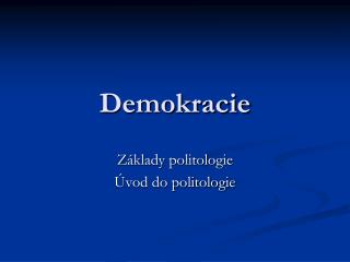 demokracie