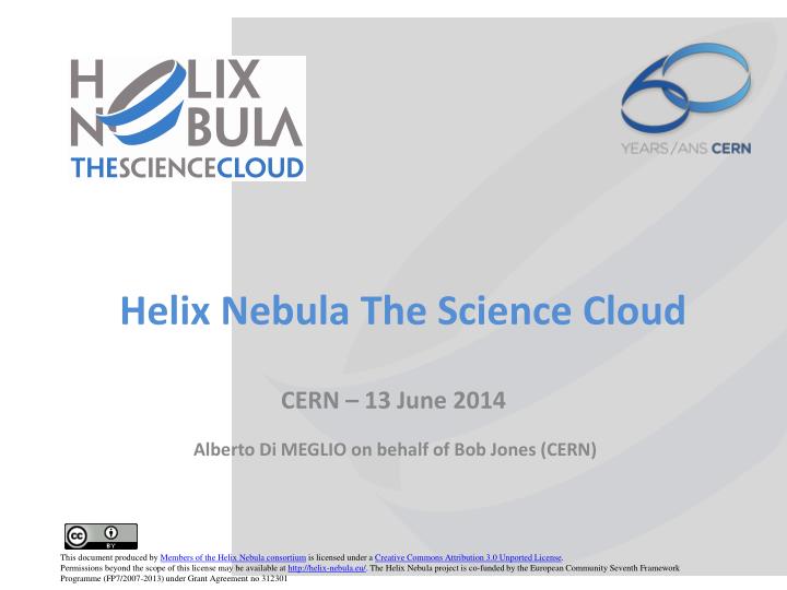 helix nebula the science cloud