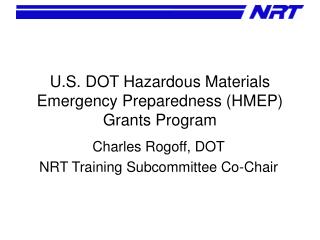 U.S. DOT Hazardous Materials Emergency Preparedness (HMEP) Grants Program