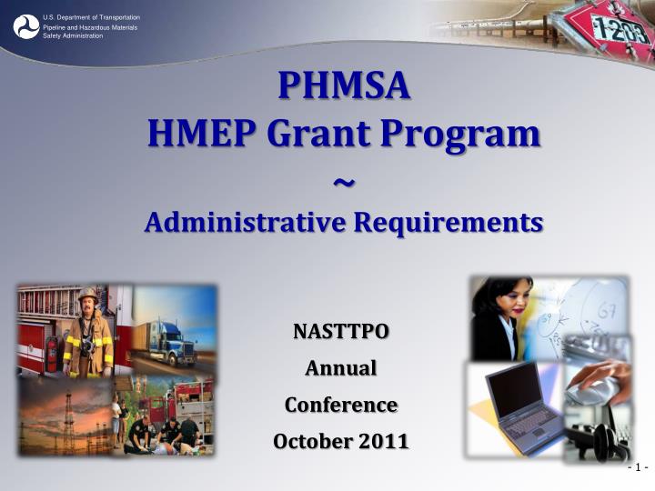 phmsa hmep grant program administrative requirements