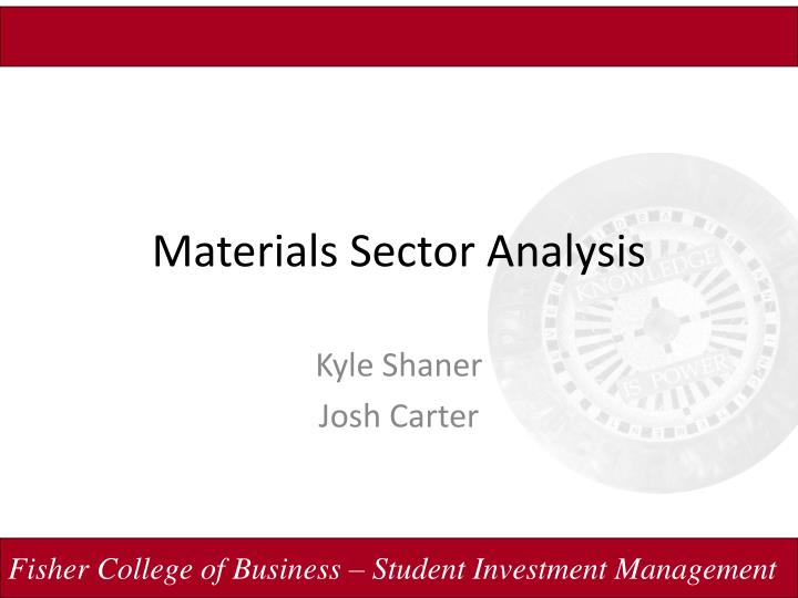 materials sector analysis