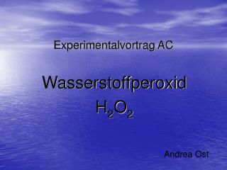 experimentalvortrag ac