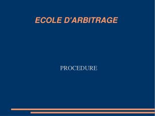 procedure