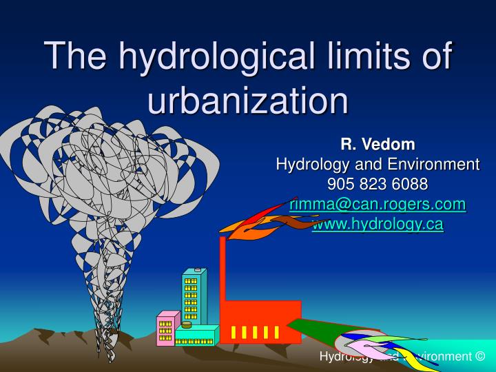 the hydrological limits of urbanization