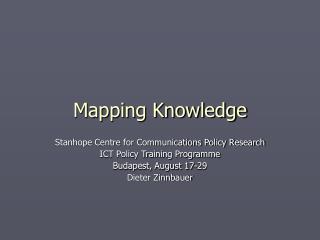 Mapping Knowledge