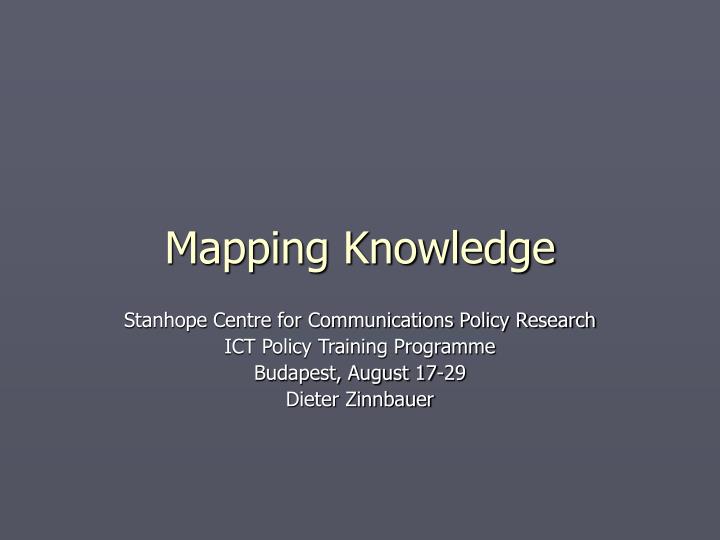 mapping knowledge