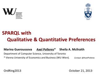 SPARQL with Qualitative &amp; Quantitative Preferences