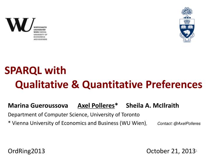 sparql with qualitative quantitative preferences