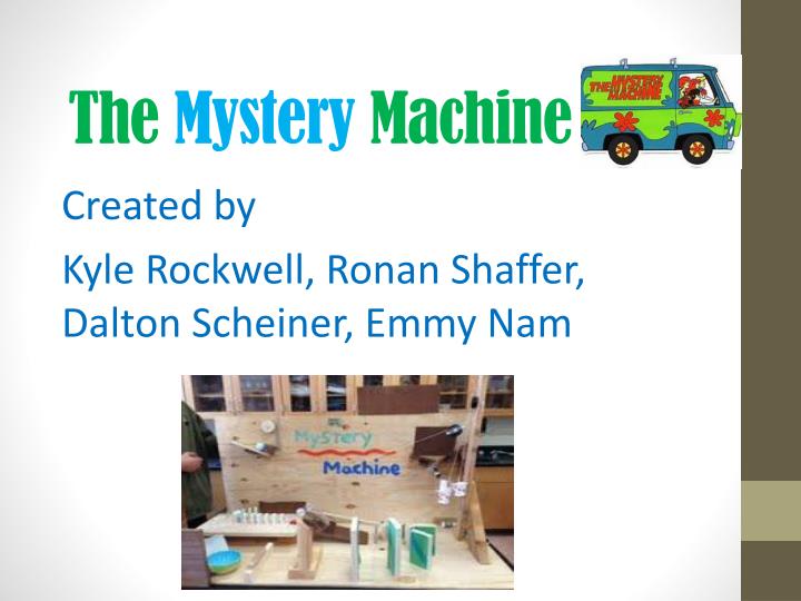 the mystery machine