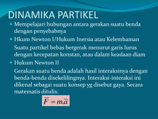 dinamika partikel