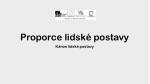 Proporce lidské postavy - slide 1