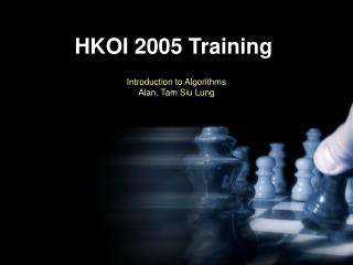 HKOI 2005 Training