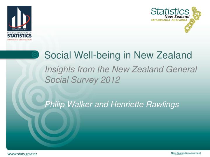 social well being in new zealand