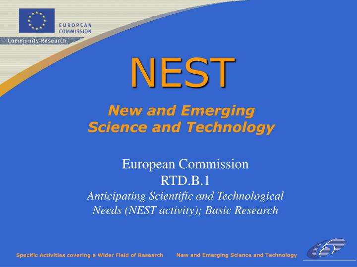 new and emerging science and technology