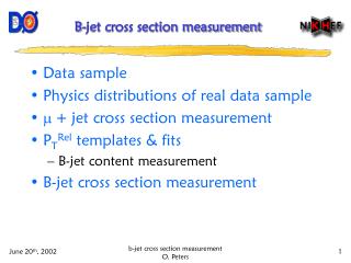 B-jet cross section measurement