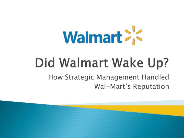 did walmart wake up