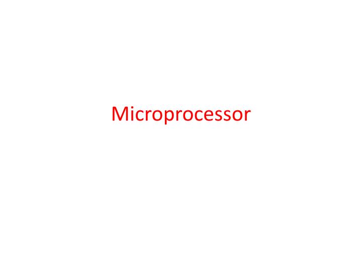 microprocessor