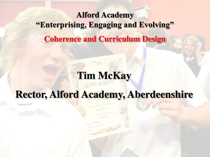 alford academy enterprising engaging and evolving coherence and curriculum design